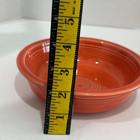 Homer Laughlin China Fiestaware Set of 2 Cereal Bowls Color Persimmon Retired - Picture 10 of 11